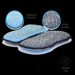 Multi-Purpose Scrub Sponges for Kitchen by Scrub- it - Non-Scratch Microfiber Sponge Along with Heavy Duty Scouring Power - Effortless Cleaning - Thumbnail 3