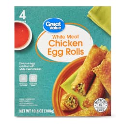 Great Value White Meat Chicken Egg Rolls, 10.8 oz, 4 Count - Thumbnail 1