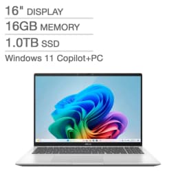 Restored ASUS Vivobook 16 Copilot+ 16" WUXGA Snapdragon X - X126100 3.0 GHz 16GB RAM 1TB SSD Qualcomm Adreno Windows 11 - Thumbnail 1