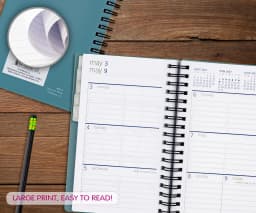 PlanAhead Monthly/Weekly Planner, Small 4" x 6.25", 18 Month (Jul 2026 - Dec 2027), Teal - Thumbnail 6