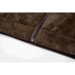Men's Faux Leather Moto Jacket with Stand Collar, Metal Zipper, Casual Outerwear for Outdoor Wear, Slim Fit Short Coat - Thumbnail 11