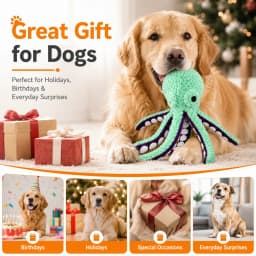 COUTEER Large Squeaky Dog Toys Plush Dog Chew Toys with Soft Fabric for Small, Medium, and Large Dogs Daily Companionship Training Reward Gift - Thumbnail 7