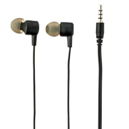Onn Wired Earphones with Mic and 3.5mm Plug in Black - High-Quality Sound and Comfortable Silicone Ear Tips - Thumbnail 1