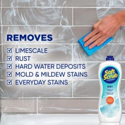 Soft Scrub Cleanser, Oxi, Multi-Surface Cleaner, Stain Fighting Oxi Power for Deep Cleaning, 24oz - Thumbnail 5