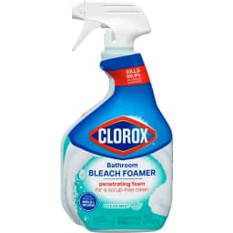 Clorox Bleach Foamer Bathroom and Shower Cleaner Spray, Ocean Mist, 30 fl oz - Thumbnail 2