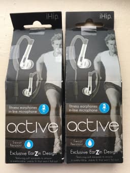 RHEA- Lot 2 Ihip Ip-Sep82-W Fitness Earphones - Thumbnail 1
