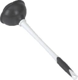 Clorox Toilet Plunger and Bowl Brush Combo Set with Caddy, White - Thumbnail 3