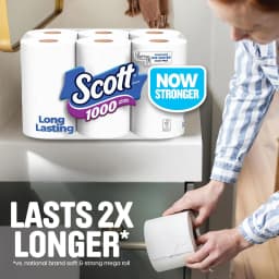 Scott 1000 1-Ply Toilet Paper, 24 Rolls, 1,000 Sheets per Roll - Thumbnail 2