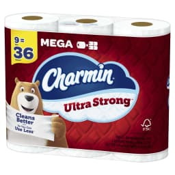 Charmin Ultra Strong Toilet Paper, 9 Mega Roll - Thumbnail 12