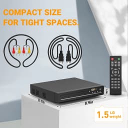 1080P DVD Player for TV and Home Theater Support Usb and Multi Format - Thumbnail 5