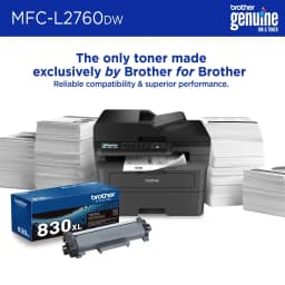 Brother Wireless MFC-L2760DW Compact Monochrome All-in-One Laser Printer with Copy, Scan and Fax, Duplex and Mobile Printing - Thumbnail 4