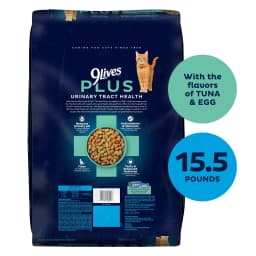 9Lives PLUS Urinary Tract Health Dry Cat Food, 15.5 lb. Bag - Thumbnail 3