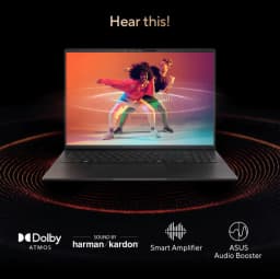 ASUS Vivobook S16 AI Laptop, 16" 3K 2880 x 1800 OLED 120Hz Display, Win 11 Home(16GB DDR5 RAM | 512GB SSD) - Thumbnail 5