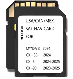 2025 Latest Navigation SD Card KMV666EZ1C for 2024 Mazda 3 ,CX5 2024-2025,CX30 2024,CX90 2023-2025 with USA/Canada/Mexico Maps - Thumbnail 1