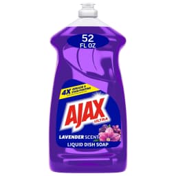 Ajax Ultra Liquid Dish Soap, Deep-Cleaning Action, Fabuloso Lavender Scent, 52 fl oz - Thumbnail 1