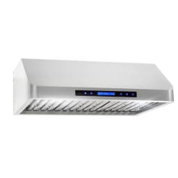 Cosmo 4 Piece Kitchen Appliance Package with 30" Freestanding Gas Range 30" Under Cabinet Range Hood 24" Built-in Integrated Dishwasher & French Door - Thumbnail 8