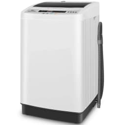 Veeboto Portable Washing Machine,17.8 lbs Full Automatic Washing Machine, 10 Programs & 8 Levels with Drain Pump for Home Apartment, White - Thumbnail 1
