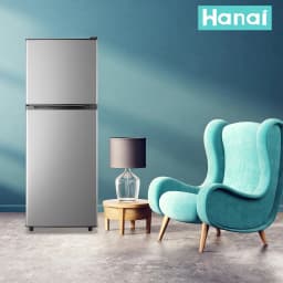 WANAI 4.5 Cu.ft Large Size Mini Fridge with Adjustable Thermostat, Compact Refrigerator Silver, New - Thumbnail 5
