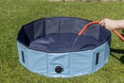 TRIXIE 63" Outdoor Splash Pool for Dogs, Foldable Playpen, Bathtub, Blue, XX-Large - Thumbnail 7