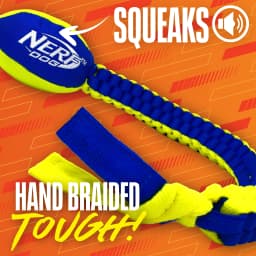 Nerf Dog Vortex Chain Tug Dog Toy with Durable Braided Nylon, 25 inch - Thumbnail 2