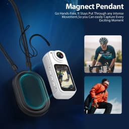 Mini Action Camera 64GB ,Thumb POV Portable Body Cam Wearable Video Recorder, Helmet Mount, Magnetic Sport DV for Cycling, Motorcycle ,Pet, Vlog - Thumbnail 6