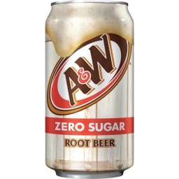 A&W Zero Sugar Root Beer Soda Pop, 12 fl oz, 12 Pack Cans - Thumbnail 7