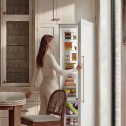 Ca'Lefort 22 Inch Panel Ready Refrigerator,Built-In All-Refrigerator with Adjustable Shelves & Crisper Drawers for Kitchen & Home Bar (Panel Not - Thumbnail 11