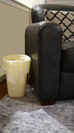 Hero Scent Stripes 4-Gallon, Lemon Scented, Small Flap Tie Trash Bags, 40 Count - Thumbnail 6