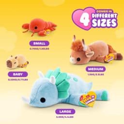 Hug a Lumps Lenny the Lobster by ZURU - Small 1.65lbs Cuddly Weighted Plush Toy for All Ages - Thumbnail 6
