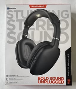 RHEA- Hypergear, Vibe, Wireless Headphones, Black, Please Read Details - Thumbnail 2