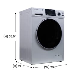 Equator 1.62 cu.ft./15 lbs All in One Combo Washer Dryer with Pet Cycle Silver - Thumbnail 4
