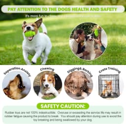 URRU Dog Toy for Aggressive Chewers, Indestructible Dog Chew Toys Squeaky , Interactive Tough Durable for Large Breed(Green,Large) - Thumbnail 5