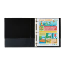 (2 pack) Pen+Gear Durable View 1-inch D-Ring Binder, Black - Thumbnail 5