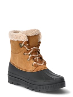 Ozark Trails Women's Fleece Duck Low Boots, Sizes 6-11 - Thumbnail 1