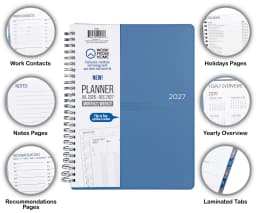 Work from Home Medium Monthly Weekly Planner & Appointment Book (18 months - 7" x 9") - Thumbnail 3