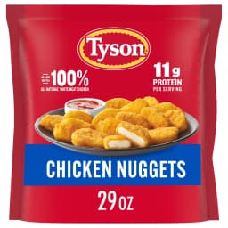 Tyson Frozen White Meat Chicken Nuggets, 29 oz, 11g Protein per Serving (Fully Cooked) - Thumbnail 1