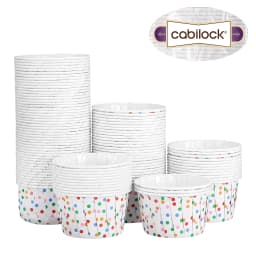 Greenadscape Paper Treat Cups Multi Color For Ice Cream Shops Large Events 100Pcs 2.55X2.55X1.38in - Thumbnail 5