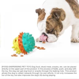 Dog Teething Toys Ball Non Toxic Durable Dog IQ Puzzle Chew Toys for Puppy Small Large Dog Teeth Cleaning/Chewing/Playing/Treat Dispensing Dog Toys - Thumbnail 5
