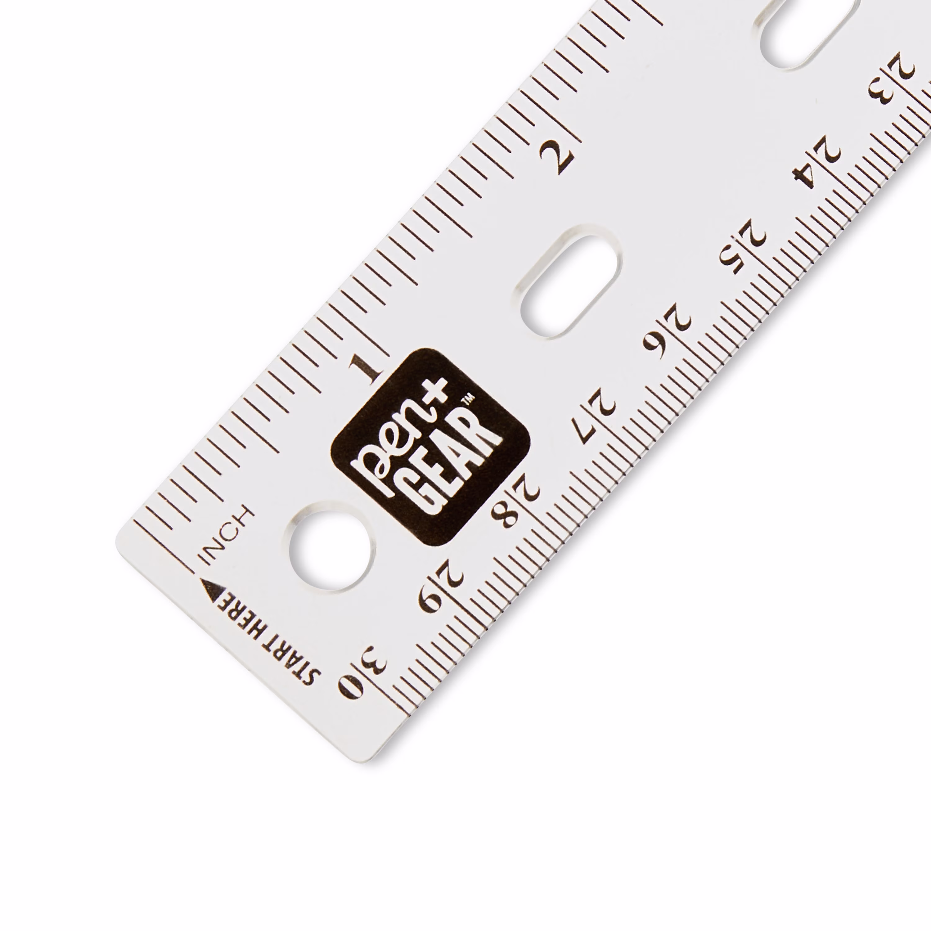 Pen+Gear 12" Plastic Ruler – Clear, Bulk pack Available , recommend for Middle School, High School, College - Thumbnail 2