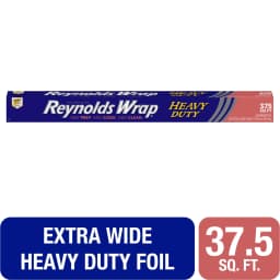 Reynolds Wrap Heavy Duty Aluminum Foil, Heavy Duty Foil Roll, Extra Wide, 37.5 Sq. Ft - Thumbnail 1