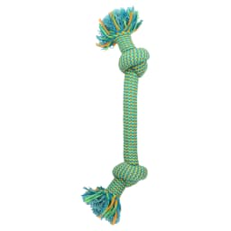 Vibrant Life Multicolor 2-Knot Rope Dog Toy, Chew Level 2 - Thumbnail 1