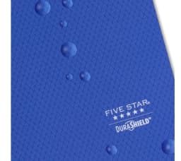 Five Star DuraShield 2-Pocket & Prong Plastic Folder, Blue - Thumbnail 2