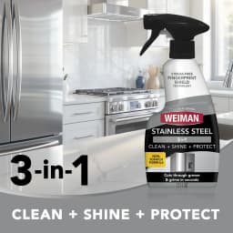 Weiman Stainless Steel Cleaner & Polish Trigger Spray, 12 fl oz - Thumbnail 4