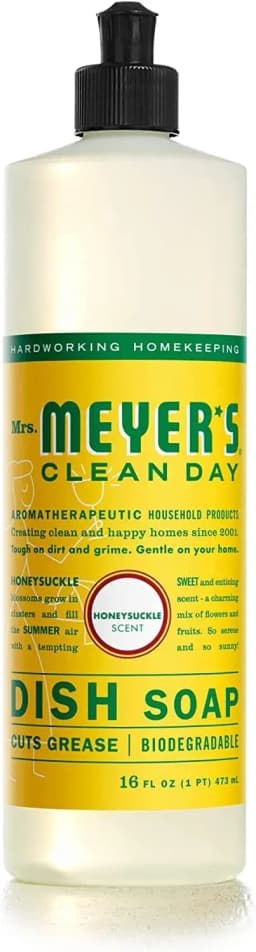 Mrs. Meyer's Liquid Dish Soap Variety, 1 Lemon Verbena, 1 Basil, 1 Honeysuckle, 1 CT - Thumbnail 3