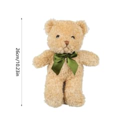 TOPRenddon Cute Bear Stuffed Animals, 10 Inch Soft Plush Stuffed Bears Toy Bulk with Bow Tie for Kids Boys Girls Graduation Baby Shower Christmas - Thumbnail 3