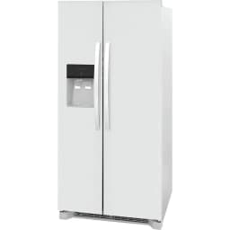 Frigidaire 223 Cu Ft Side-By-Side Refrigerator with Adjustable Storage and Ice Maker, White - Thumbnail 1