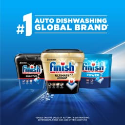 Finish Power Dishwasher Pods, No Pre-Rinse Dishwasher Detergent Tabs Soap, Deep Clean, 62 Count - Thumbnail 7