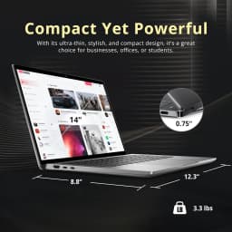 Dell Latitude 7450 Ultra Lightweight 14" FHD+ Business Laptop, Intel Ultra 7 165H, Intel Xe LPG Graphics, 16GB RAM - Thumbnail 3