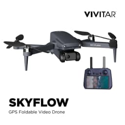 Vivitar SkyFlow GPS Foldable 4K UHD Aerial Drone for Adults with Live Video Feed & 5" Touchscreen Remote - Thumbnail 2