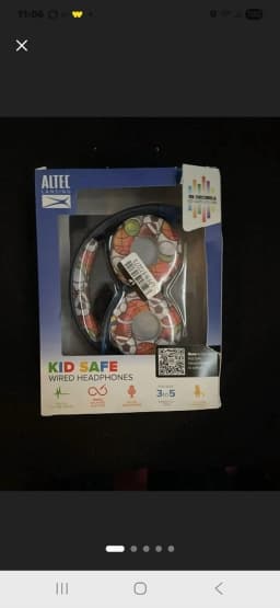 RHEA- Altec Lansing Kid Safe Wired Headphones - Boys, Ages 3-5 Blue - Thumbnail 2